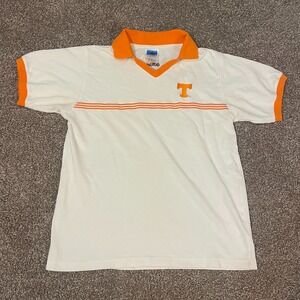 Vintage Adidas Tennessee Volunteers Tennis Polo Shirt Womens Medium White Preppy